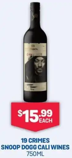 Bottlemart 19 Crimes Snoop Dogg Cali Wines offer