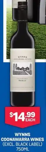 Bottlemart Wynns Coonawarra Wines offer