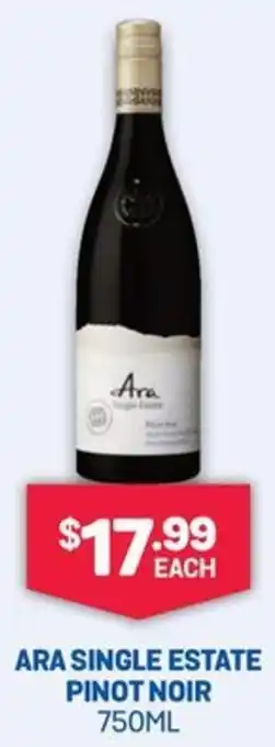 Bottlemart Ara Single Estate Pinot Noir offer