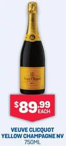 Bottlemart Veuve Clicquot Yellow Champagne Nv offer