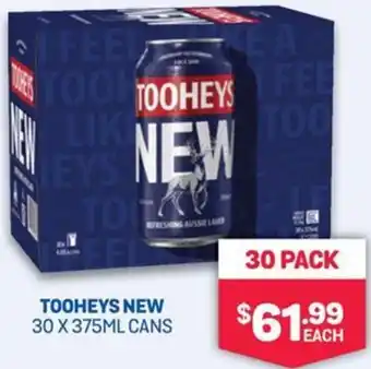 Bottlemart Tooheys New Cans offer