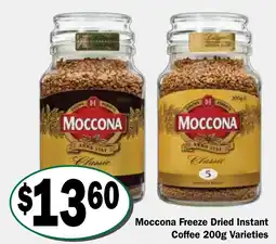 Friendly Grocer Moccona Freeze Dried Instant Coffee Varieties offer