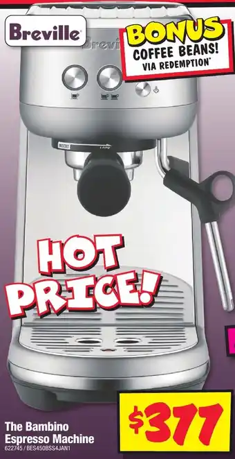 JB Hi-Fi The Bambino Espresso Machine offer