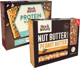Coles Nice & Natural Protein Bars 165g or Layered Bars 175g offer