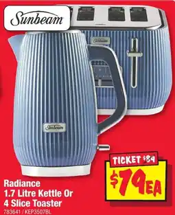 JB Hi-Fi Radiance Kettle Or 4 Slice Toaster offer