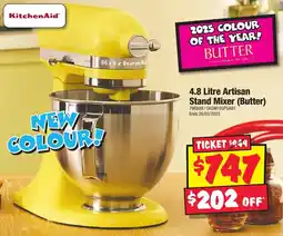 JB Hi-Fi Artisan Stand Mixer (Butter) offer