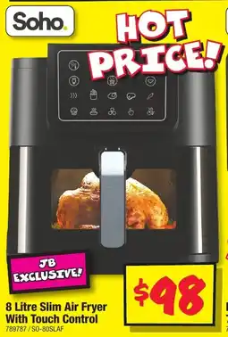 JB Hi-Fi Slim Air Fryer With Touch Control offer