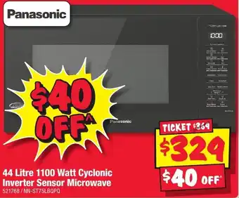 JB Hi-Fi 1100 Watt Cyclonic Inverter Sensor Microwave offer