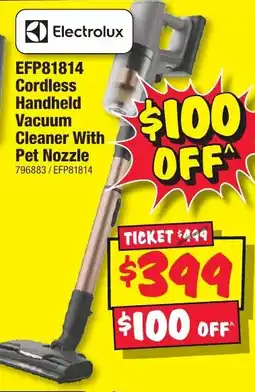 JB Hi-Fi Cordless Handheld Vacuum Cleaner With Pet Nozzle offer