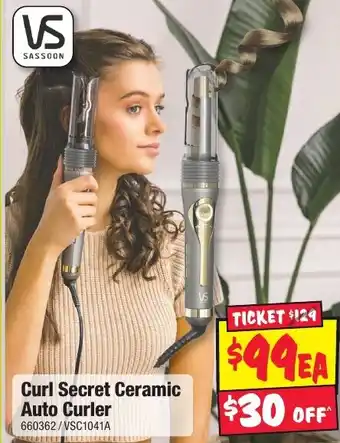 JB Hi-Fi Curl Secret Ceramic Auto Curler offer