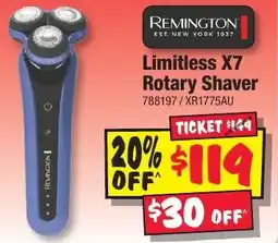 JB Hi-Fi Limitless X7 Rotary Shaver offer