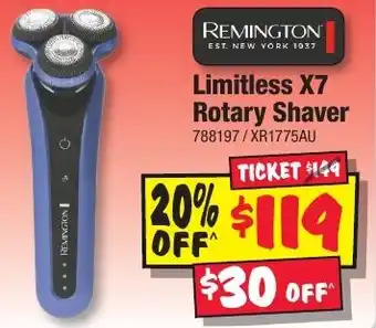 JB Hi-Fi Limitless X7 Rotary Shaver offer