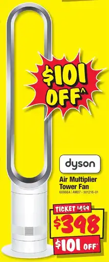 JB Hi-Fi Air Multiplier Tower Fan offer