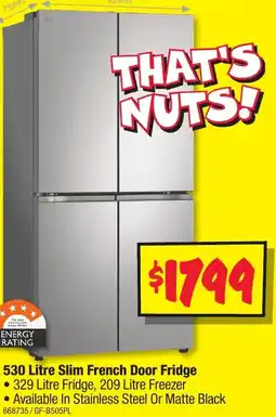 JB Hi-Fi 530 Litre Slim French Door Fridge offer