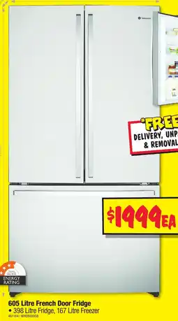 JB Hi-Fi 605 Litre French Door Fridge offer