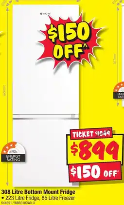 JB Hi-Fi Bottom Mount Fridge offer