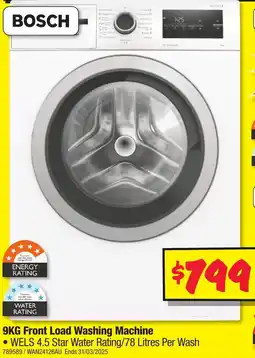 JB Hi-Fi Front Load Washing Machine offer