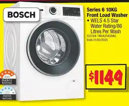 JB Hi-Fi Series 6 10KG Front Load Washer offer