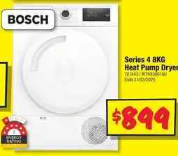 JB Hi-Fi Series 4 8KG Heat Pump Dryer offer