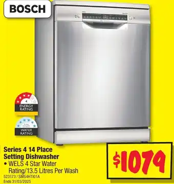 JB Hi-Fi Series 4 14 Place Setting Dishwasher offer