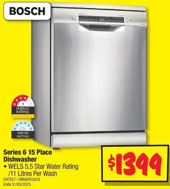 JB Hi-Fi Series 6 15 Place Dishwasher offer