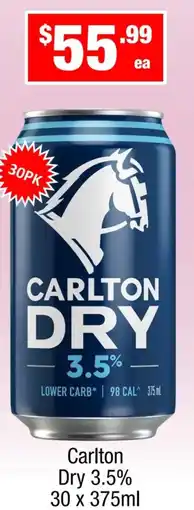 Liquor Stax Carlton Dry 3.5% offer