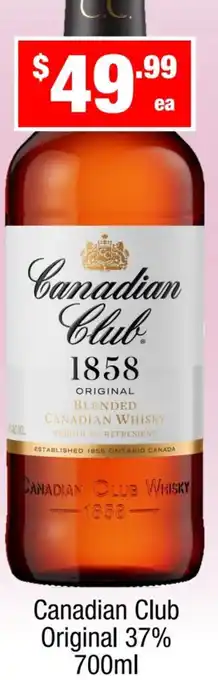 Liquor Stax Canadian Club Original 37% offer