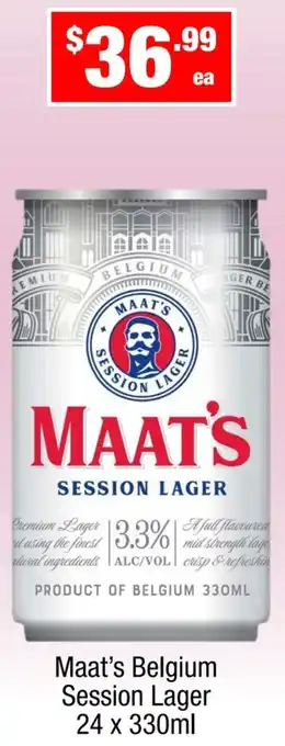 Liquor Stax Maat's Belgium Session Lager offer