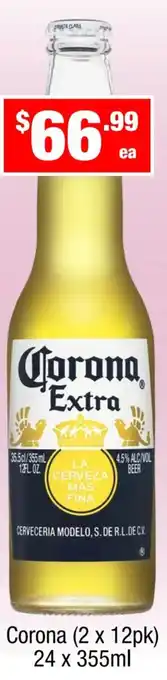 Liquor Stax Corona (2 x 12pk) offer