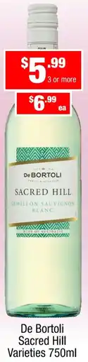 Liquor Stax De Bortoli Sacred Hill Varieties offer