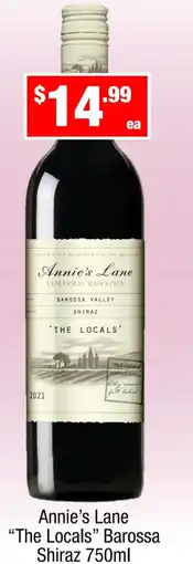 Liquor Stax Annie's Lane "The Locals" Barossa Shiraz offer