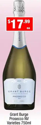 Liquor Stax Grant Burge Prosecco NV Varieties offer