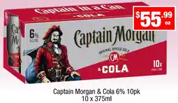 Liquor Stax Captain Morgan & Cola offer