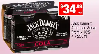 Liquor Stax Jack Daniel's American Serve offer