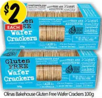 NQR Olinas Bakehouse Gluten Free Wafer Crackers offer