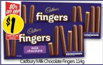 NQR Cadbury Milk Chocolate Fingers offer