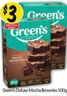 NQR Green's Deluxe Mocha Brownies offer