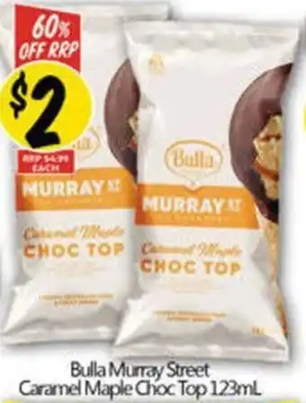 NQR Bulla Murray Street Caramel Maple Choc Top offer