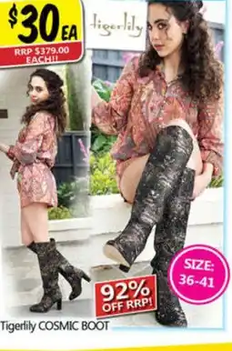 NQR Tigerlily COSMIC BOOT offer