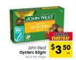 Spar John West Oysters offer