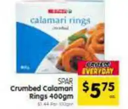 Spar SPAR Crumbed Calamari Rings offer