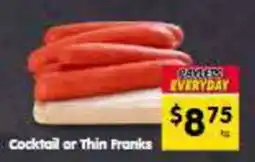 Spar Cocktail or Thin Franks offer