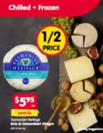 Spar Tasmanian Hertoge Brie or Combert offer