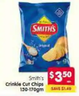 Spar Smith's Crinkle Cut Chips offer