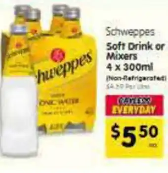 Spar Schweppes Soft Drink or Mixers offer