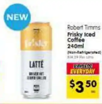 Spar Robert Timms Frisky Iced Coffee offer