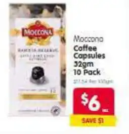 Spar Moccona Coffee Capsules offer