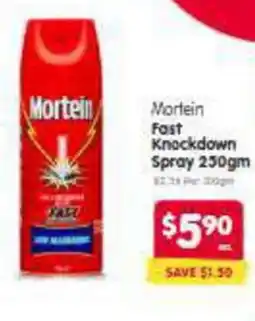 Spar Mortein Fast Knockdown Spray offer