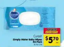 Spar Curash Simply Water Baby Wiper offer