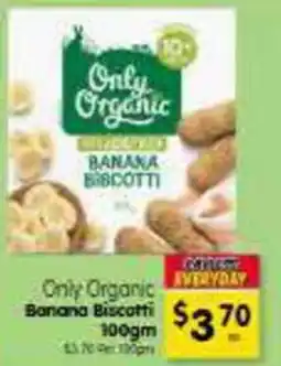 Spar Only Organic VERYDAY Banana Biscoff offer